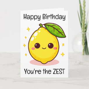 Happy Birthday Lemon Je bent de Zest Kaart