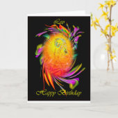 Happy Birthday Leo Kaart (Gele Bloem)