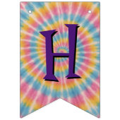 Happy Birthday Let's Groove Tie Dye Vlaggetjes (Tweede vlag)