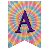 Happy Birthday Let's Groove Tie Dye Vlaggetjes (Derde vlag)