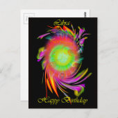 Happy Birthday Libra Briefkaart (Voorkant / Achterkant)