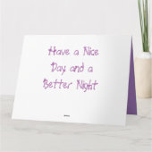 Happy Birthday Life is een Box tartan plaid Kaart (Achterkant)