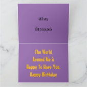 Happy Birthday Life is een Box tartan plaid Kaart (Binnen)