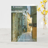 Happy Birthday Life is een reis die leuk is Kaart (Gele Bloem)