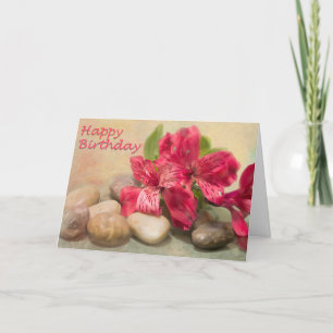 Happy Birthday Lilies van de Kaart van Nile