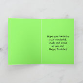 Happy Birthday Lily van de Valley Card Kaart (Binnen)