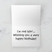 Happy Birthday Lion Kaart (Binnen)