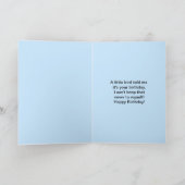Happy Birthday Little Bird Humor Kaart (Binnen)