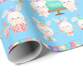 Happy Birthday Little Bunnies Boy Cadeaupapier (Rol Hoek)