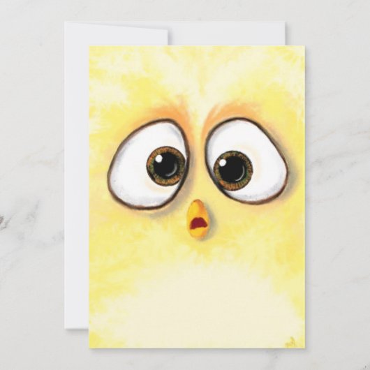 Happy Birthday - Little Chicken met Big Eyes (Achterkant)