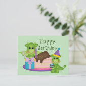 Happy Birthday Little Dragon Briefkaart (Staand voorkant)