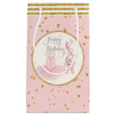 Happy Birthday Little Girl Ballet Tutu n Slippers Klein Cadeauzakje (Voorkant)