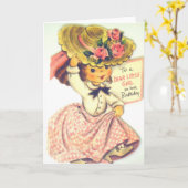  Happy Birthday Little Girl Kaart (Gele Bloem)