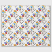 Happy Birthday Llama Cadeaupapier (Vlak)