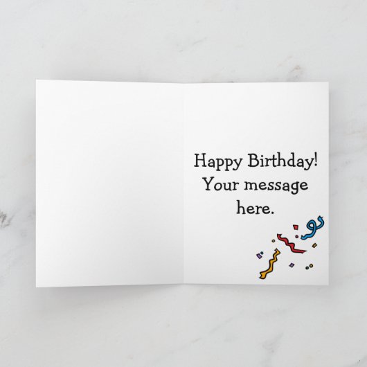 Happy Birthday Llama Kaart (Binnen)