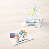 Happy Birthday Llama Kartonnen Onderzetters (Insitu)