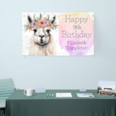 Happy Birthday Llama Wildflower  Dier Kind Spandoek (Beurs)