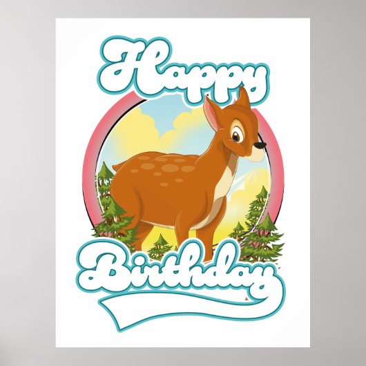 Happy Birthday Logo Poster (Voorkant)