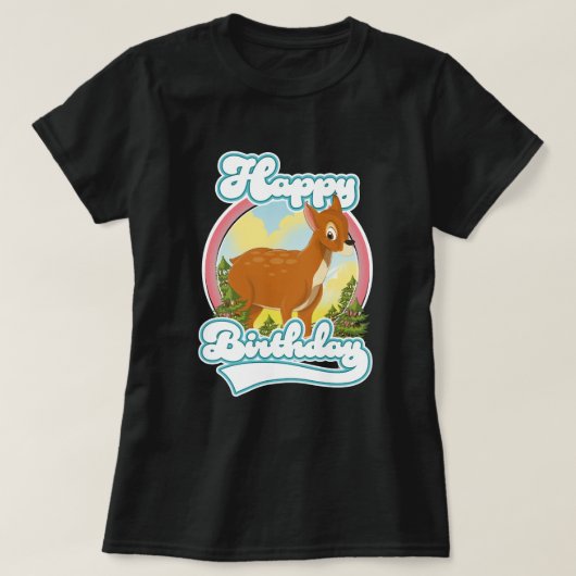 Happy Birthday Logo T-shirt (Design voorkant)