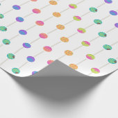 Happy Birthday lollipops Cadeaupapier (Hoek)