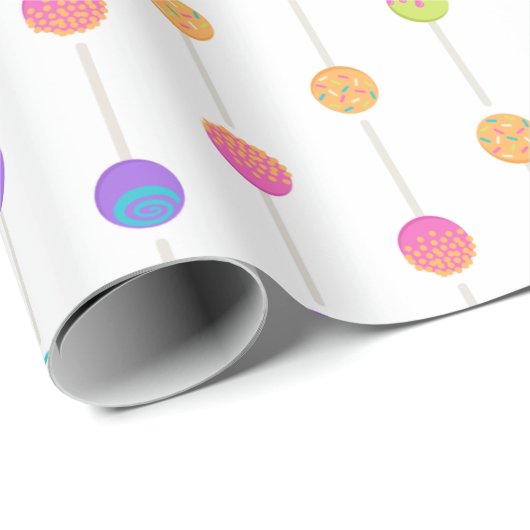 Happy Birthday lollipops Cadeaupapier (Rol Hoek)