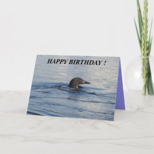 Happy Birthday Loon Greetings Card Kaart