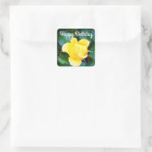 Happy Birthday loopt op Sunshine Roos #1 Sticker (Tas)