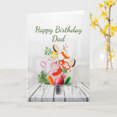 Happy Birthday Love & Appreciate Dad Father Kaart (Gele Bloem)