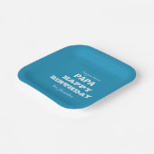 Happy Birthday Love You Forever PAPA Name Script Papieren Bordje (Gebogen)