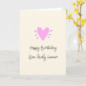 Happy Birthday Lovely Human Kaart (Gele Bloem)