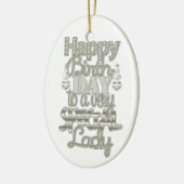***HAPPY BIRTHDAY LOVELY LADY** KERAMISCH ORNAMENT (Links)