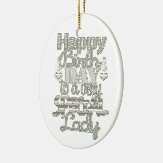 ***HAPPY BIRTHDAY LOVELY LADY** KERAMISCH ORNAMENT (Links)
