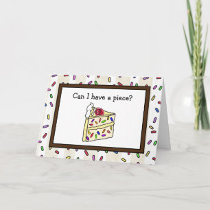 Happy Birthday Lover, mag ik een stuk hebben? Kaart