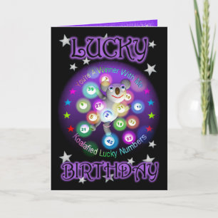Happy Birthday Lucky Lottery Wenskaart Kaart