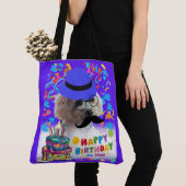Happy Birthday Maak een Wens Poedel Canvas tas (Dichtbij)