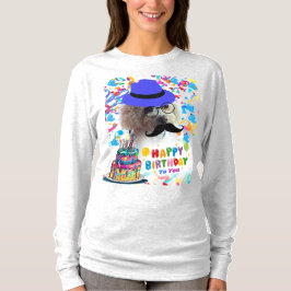 Happy Birthday Maak een Wish Poedel T-shirt