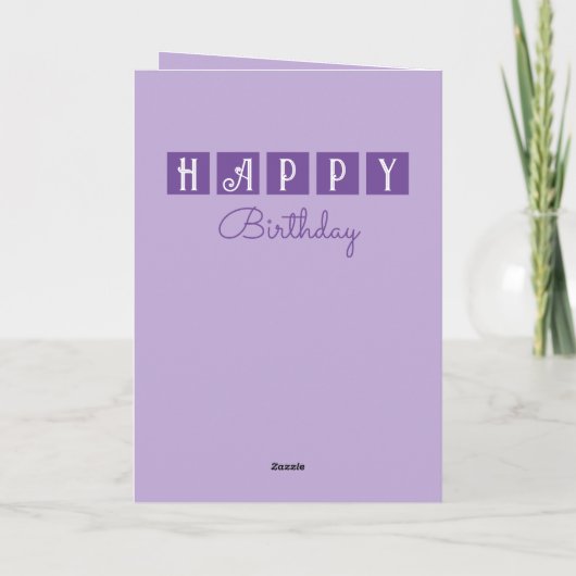 Happy Birthday maakt een makkelijke kattenfoto paa Kaart (Achterkant)