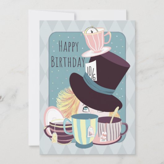 Happy Birthday Mad Hatter Tea Party (Voorkant)
