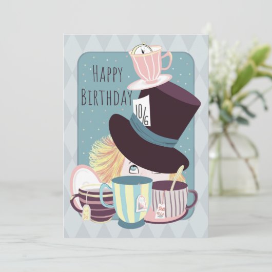 Happy Birthday Mad Hatter Tea Party (Staand voorkant)