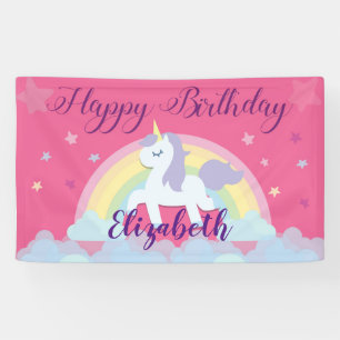 Happy Birthday Magical Unicorn banner