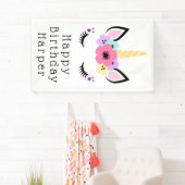 Happy Birthday | Magische Unicorn Spandoek (Insitu)