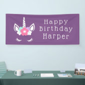 Happy Birthday | Magische Unicorn Spandoek (Beurs)