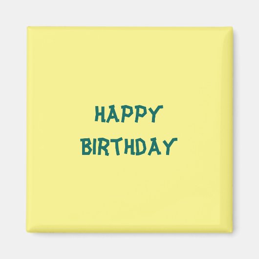 Happy Birthday Magneet (Voorkant)