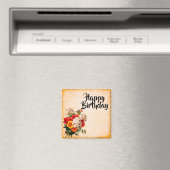 Happy Birthday   magneet (Insitu (Vaatwasser))