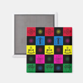 Happy Birthday Magneet (Voorkant / Achterkant)