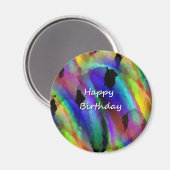 Happy Birthday Magneet (Voorkant / Achterkant)