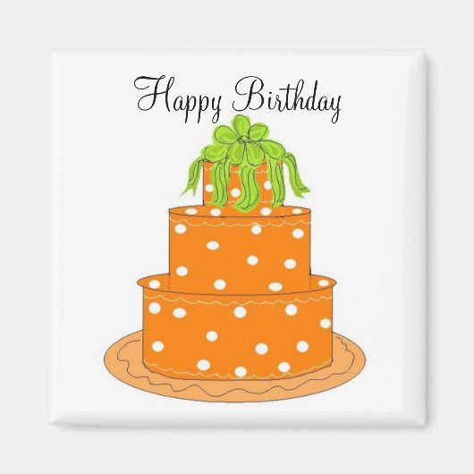 Happy Birthday Magneet (Voorkant)