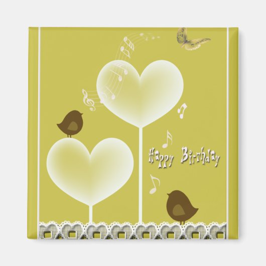 Happy Birthday Magneet (Voorkant)