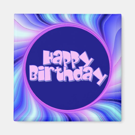 Happy Birthday Magneet (Voorkant)