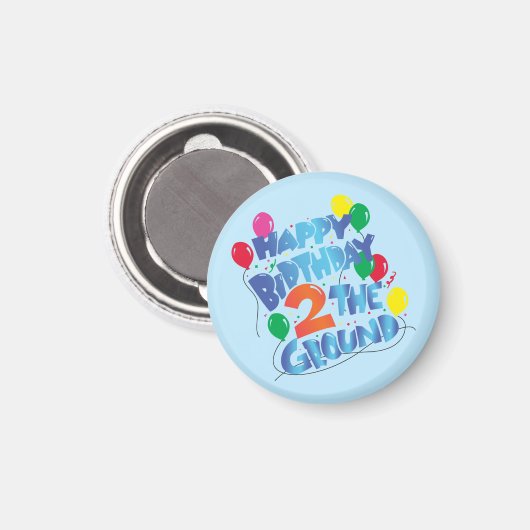 Happy Birthday Magneet (Voorkant / Achterkant)